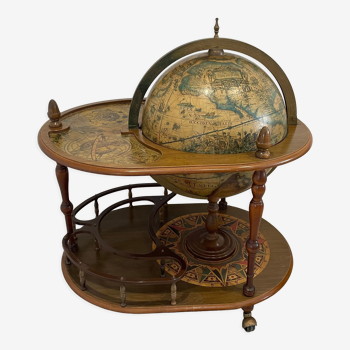 Bar mappemonde vintage, globe terrestre