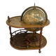 Vintage world map bar, globe