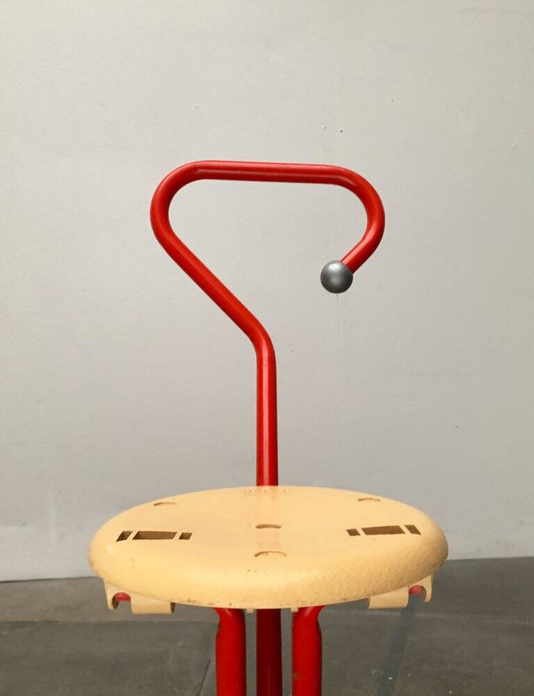 Postmodern Italian folding stool Ulisse by Ivan Loss for Sandrigarden, 1980s.