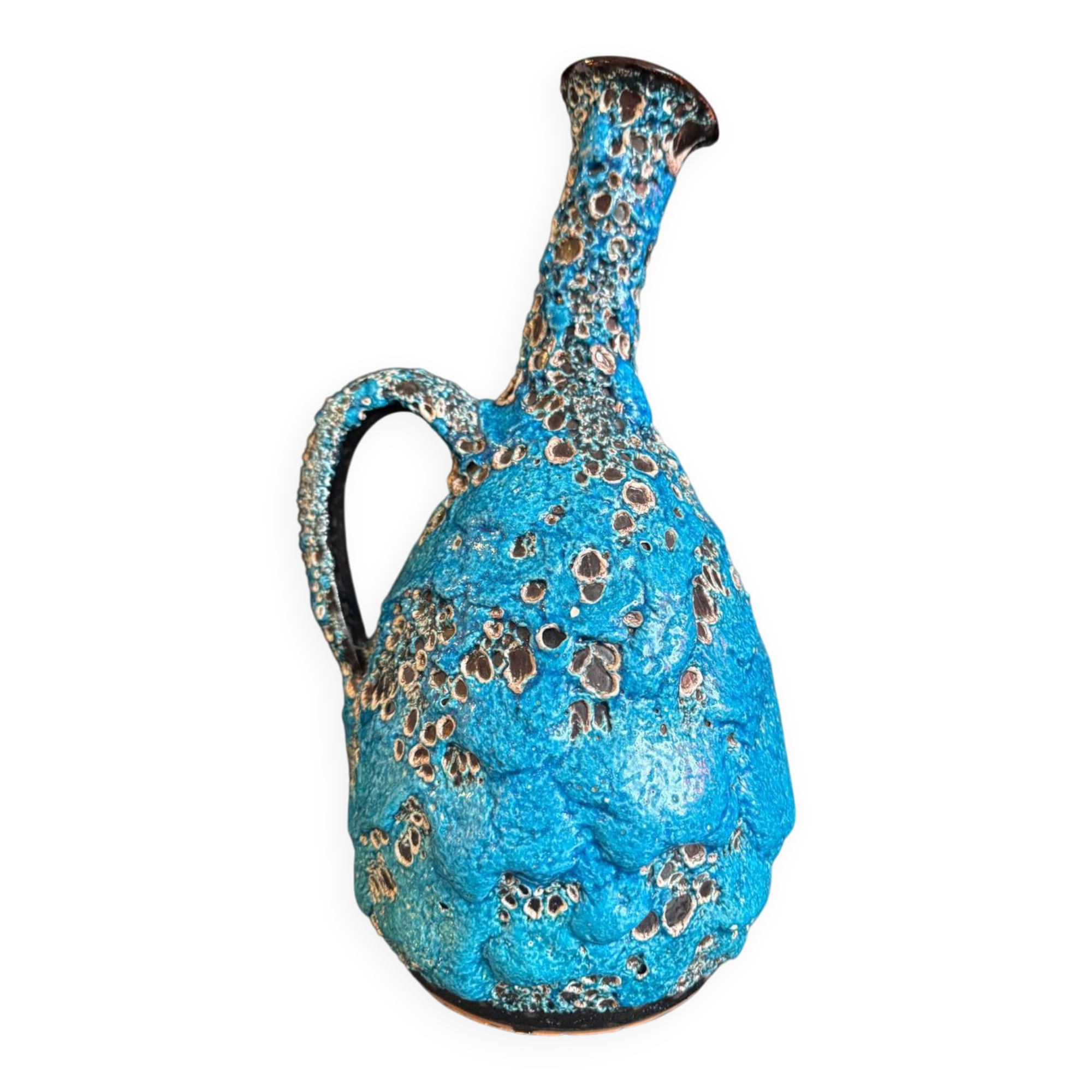 Ceramic cruche foam Vallauris 1960s