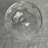 Set of 10 small vintage glass ice cream bowls.