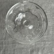 Set of 10 small vintage glass ice cream bowls.