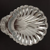 Plat en inox forme coquillage