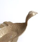 Brass bird ashtray, 50s