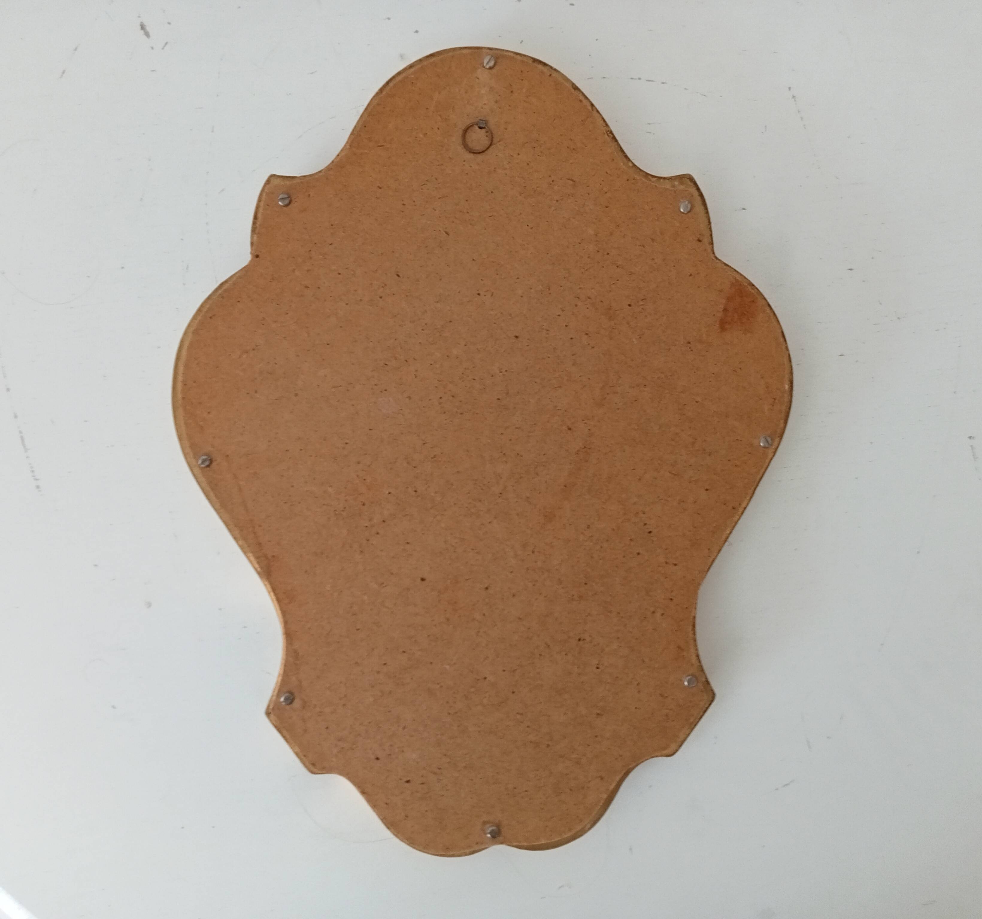 Baroque mirror in gilded wood from the 1960s.