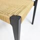 Scandinavian wooden and rope chairs