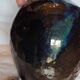 Large Vintage Lamp Base in Glazed Terracotta