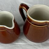 Set of 2 ceramic milk pots