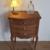 Commode chevet bois style Louis XV