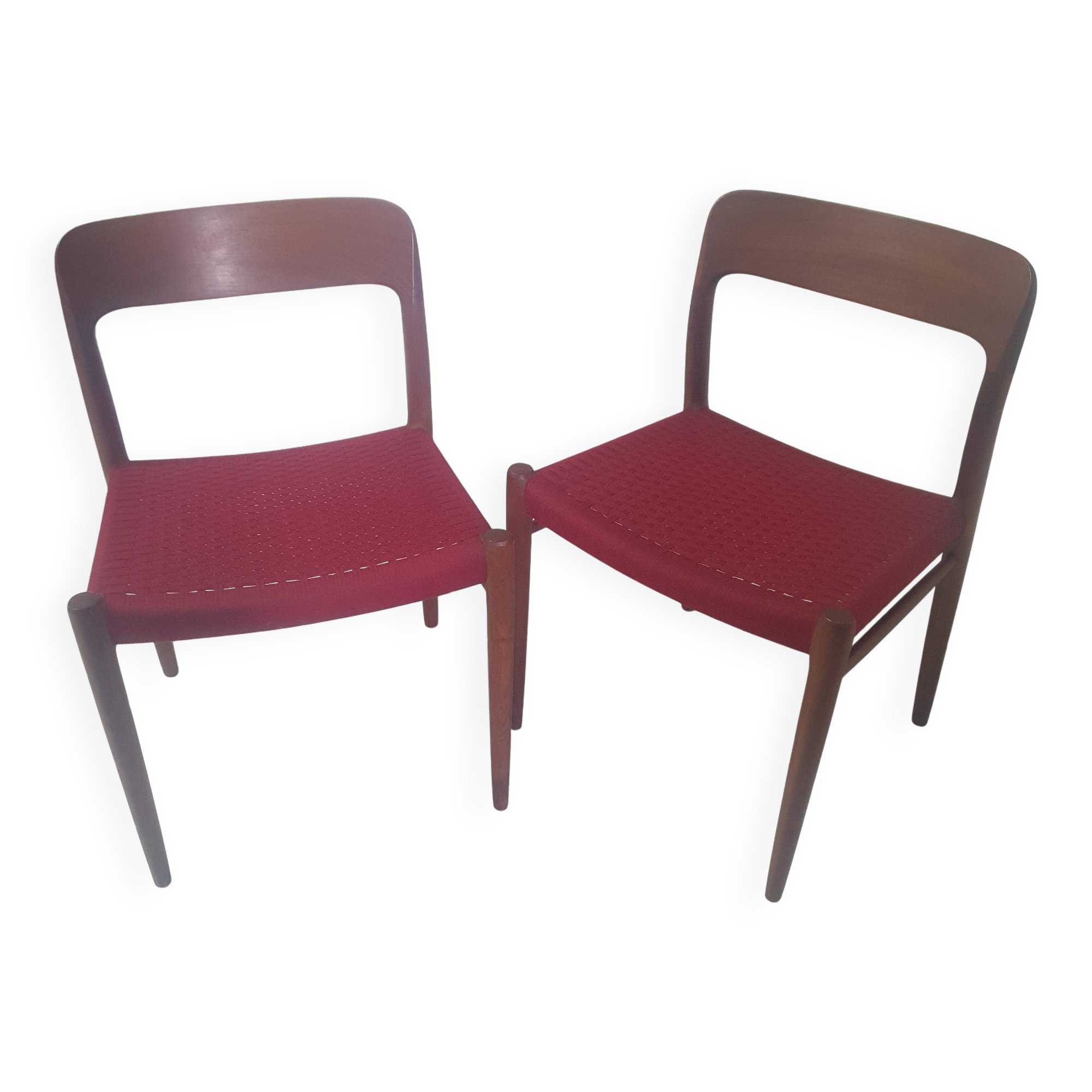 Pair of Niels Otto Moller Model 75 Chairs
