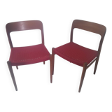 Paire de chaises modèle 75 Niels Otto Moller