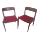 Pair of chairs model 75 Niels Otto Moller