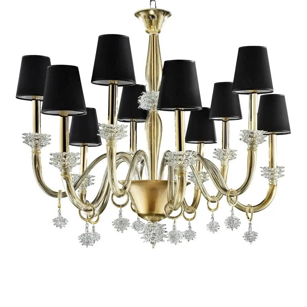 Modern Venetian Rostrato Murano Glass Chandelier by Simoeng for Simoeng