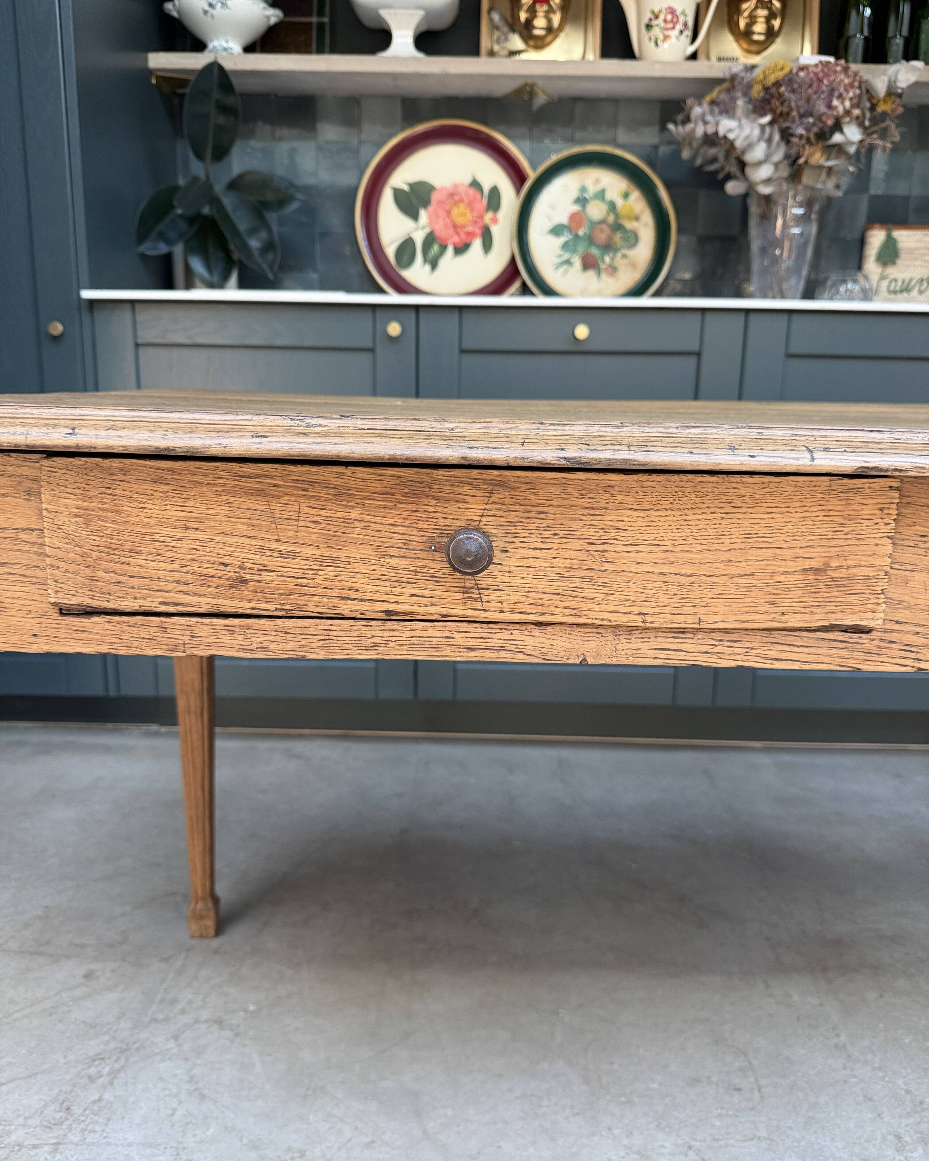 Oak farmhouse table