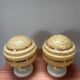 Paire d’appliques murales globes Art Déco