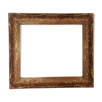 Old key frame 77x66 foliage 58x49,5cm carved wood gilding original SB