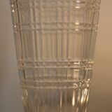 4 flutes carved Crystal Baccarat