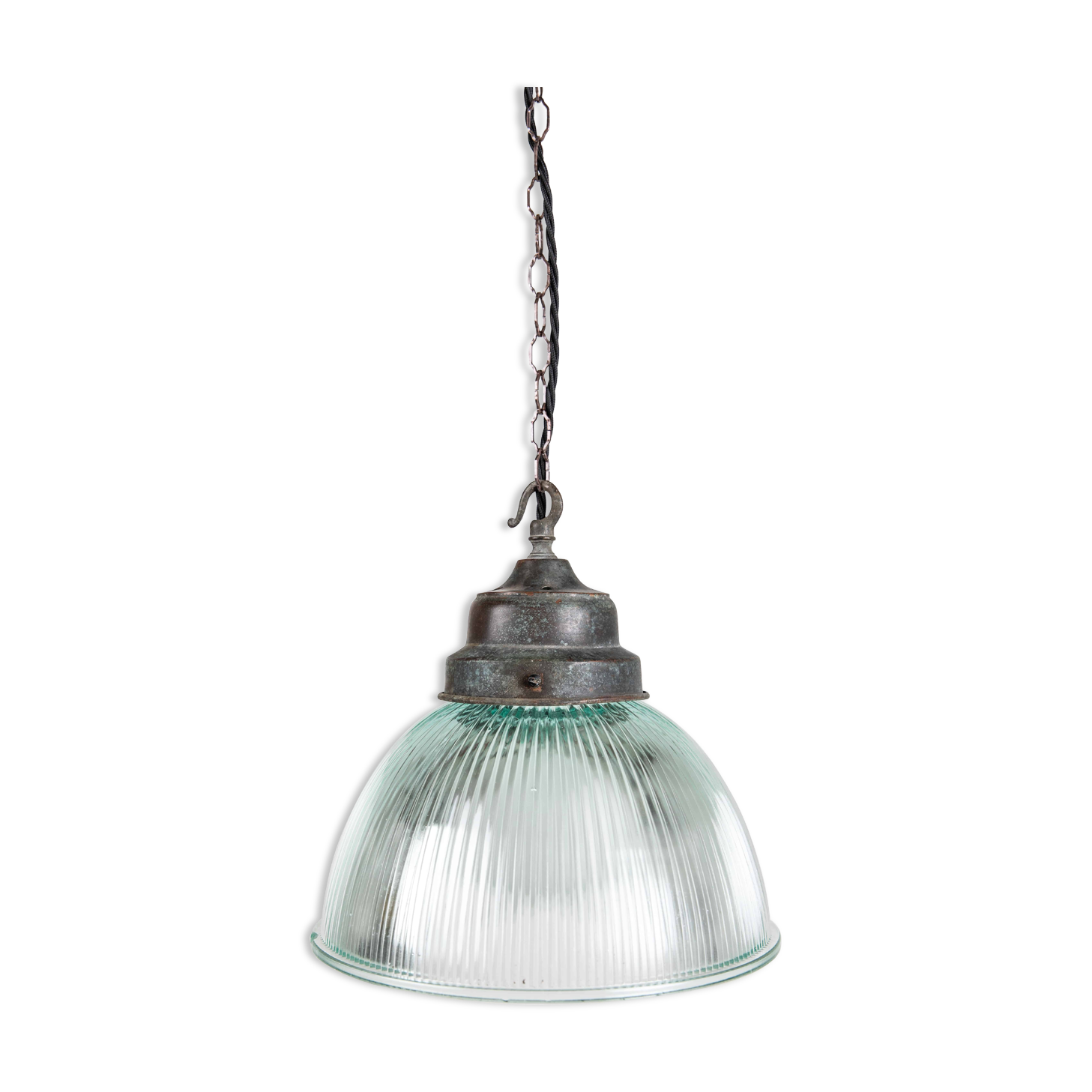 Tinted Holophane Pendant