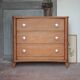Wooden commode with 3 drawers, storage unit, antique, Art Deco