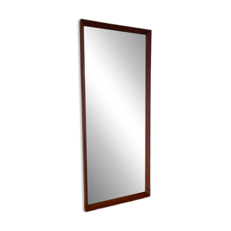 Vintage Danish teak mirror with mitred corners - mid-century mirror