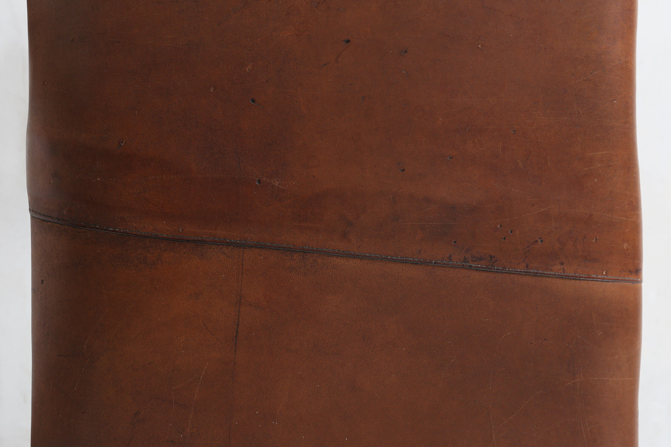 Industrial leather bench