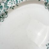 Antique oval dish from Terre de Fer "Figuig" – Longchamp 19th century