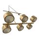 Italian Sputnik Candlestick Metal Gold Stilnovo Lelli Style