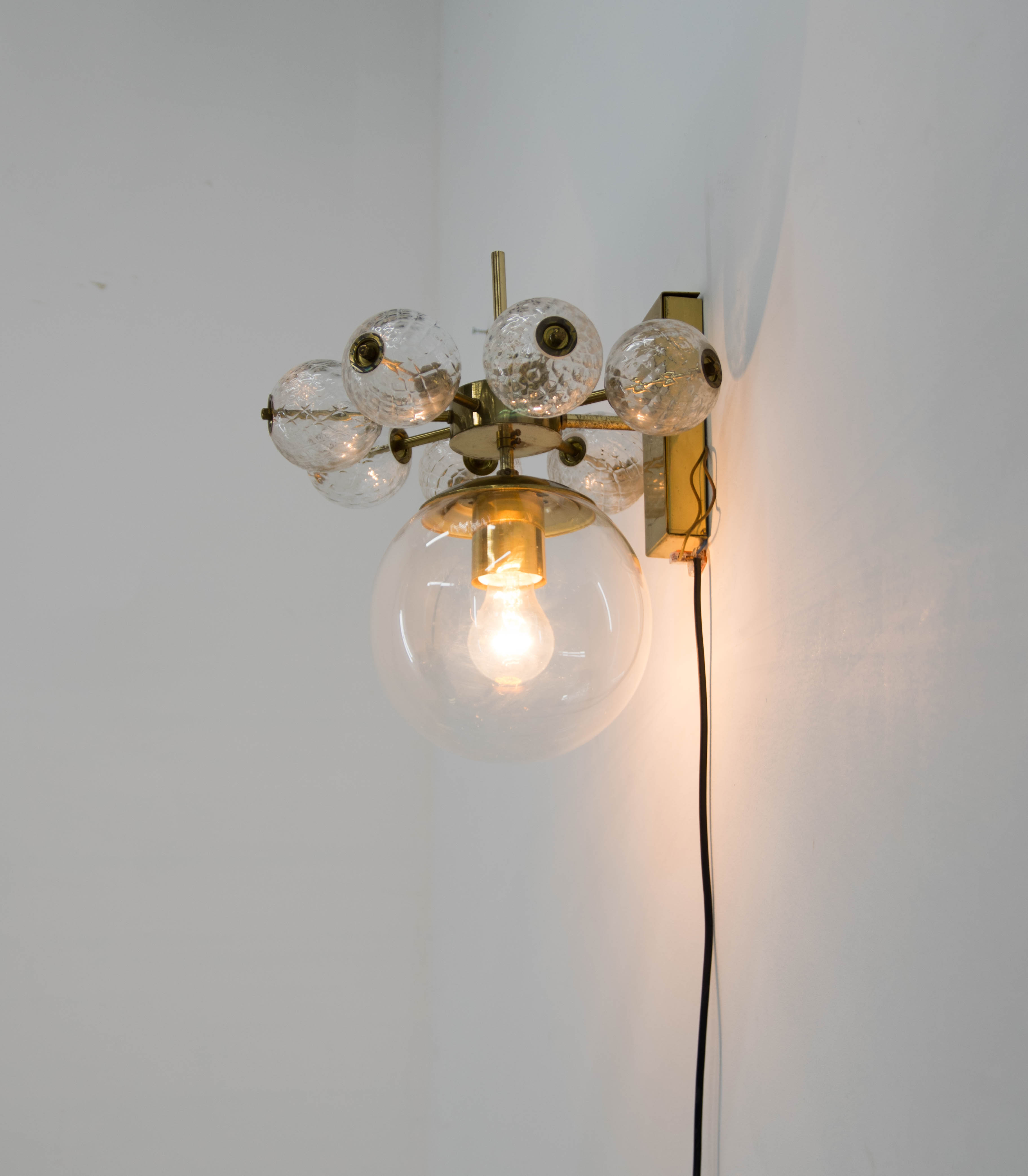 Wall Light by Jaroslav Bejvl for Kamenicky Senov, 1980s, 7+ Items Avaliable