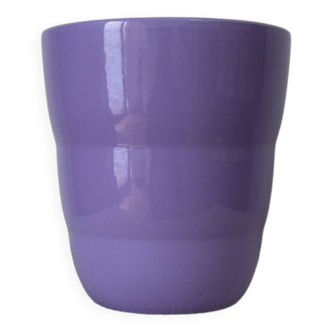 Purple ceramic vase