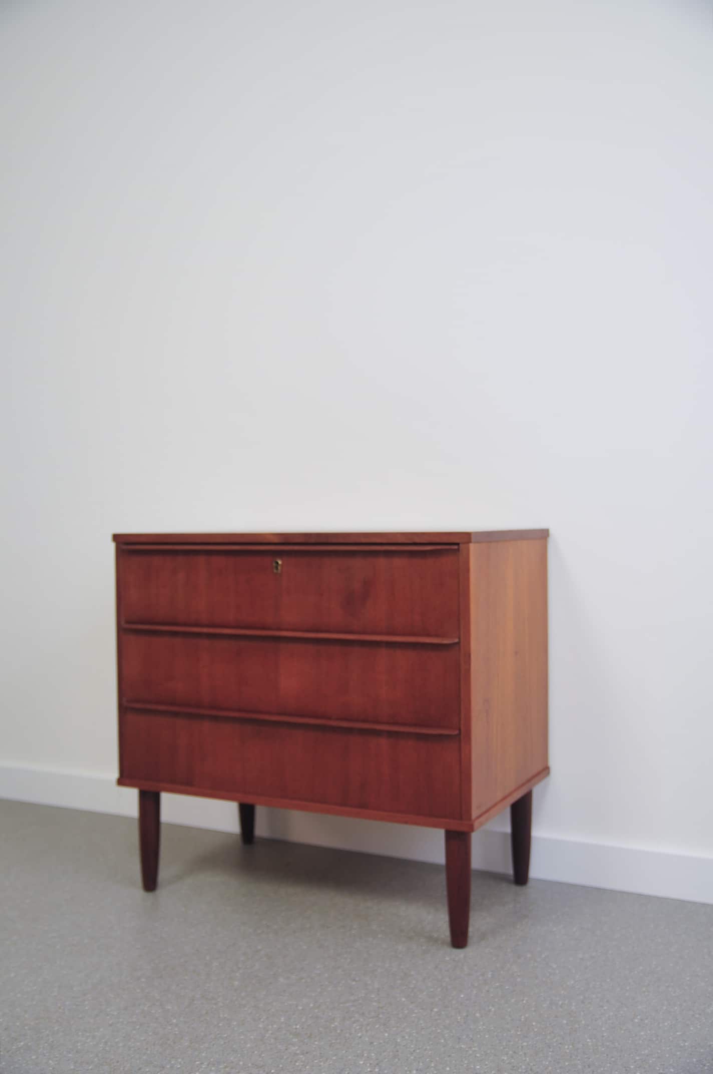 Teak vintage Danish chest of drawers