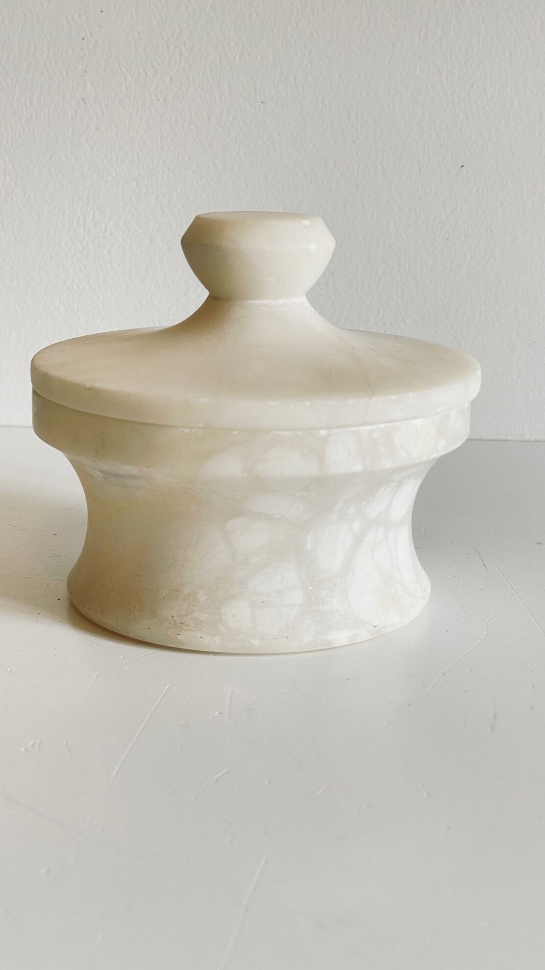 Vintage alabaster stone box