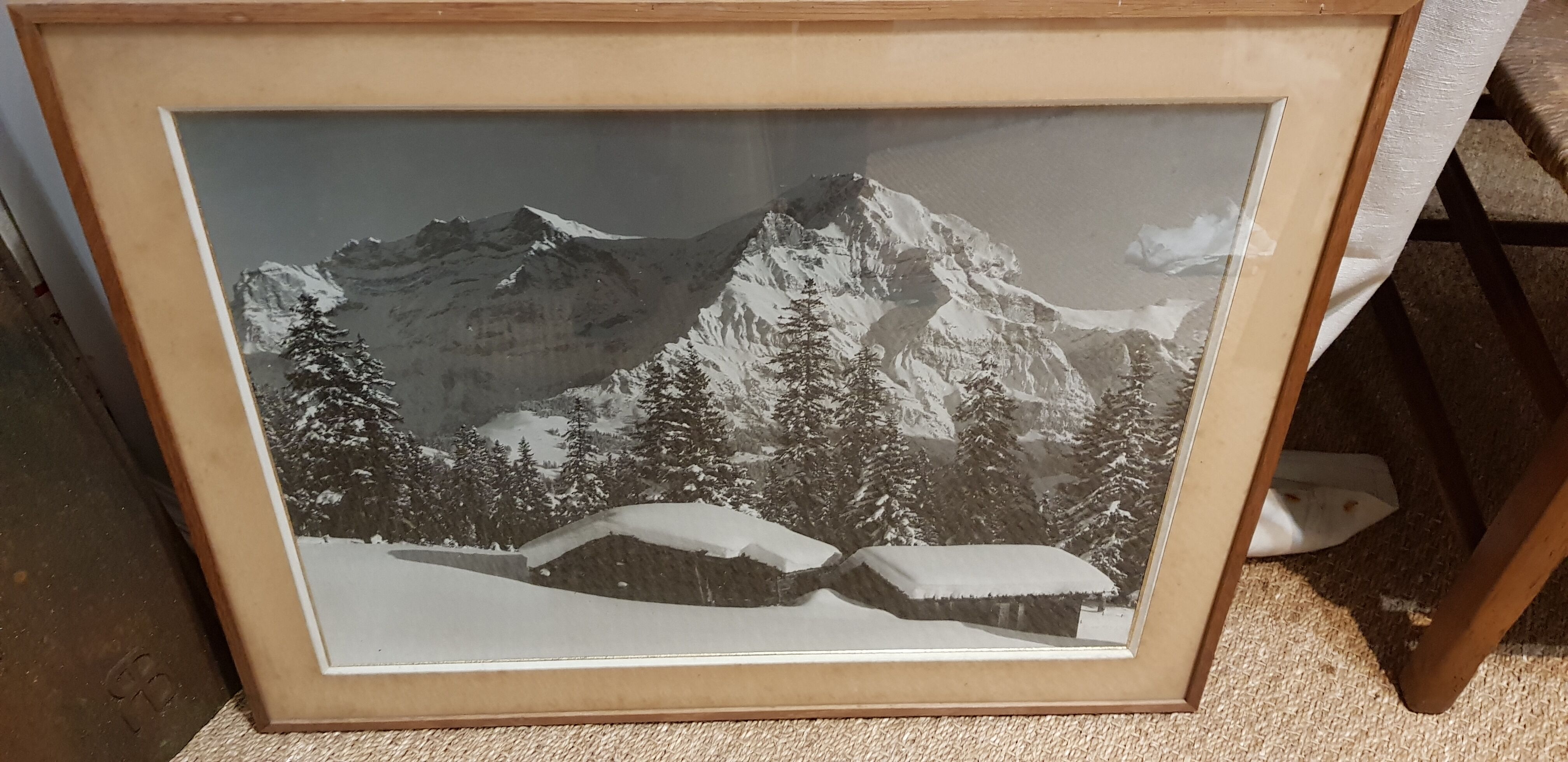 Vintage mountain view photo