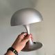 Grey metal mushroom lamp Mathias