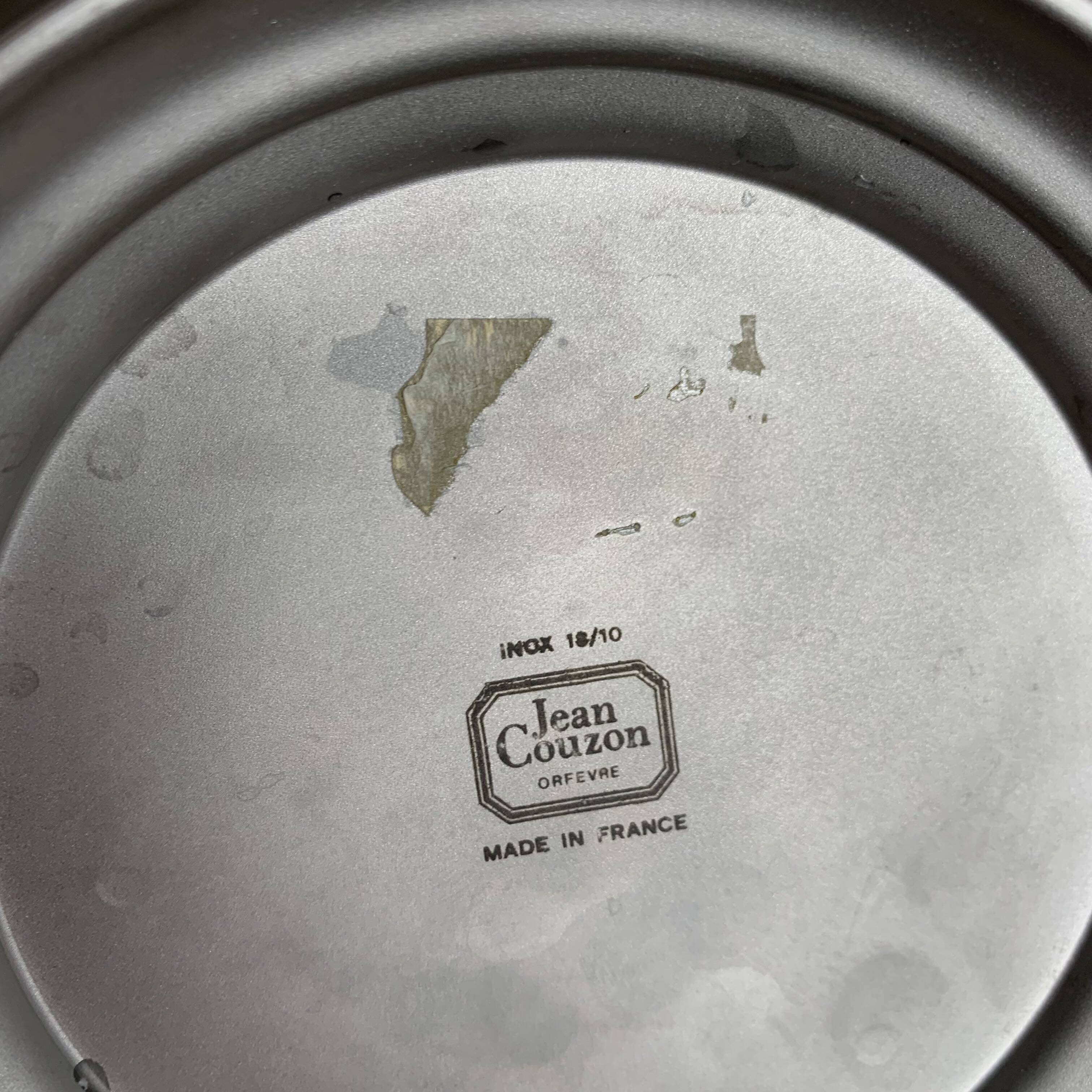 Sceau à champagne en inox Jean couzon, 1970