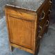 Compact Art Deco commode from the 1930s, carved wood and marble.