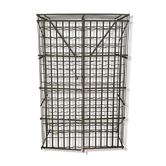 Wrought iron bottle locker with double doors XX century