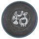Jaap Dommisse studio ceramic bowl cobra style mid-century, 1950s