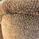Pair of brown chenille velvet lounge chairs