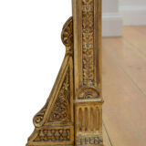 Large Victorian Gilt Overmantle Mirror 136x152cm