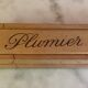 Used wooden floor pencil case