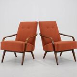 1960s Pair of Vintage Armchairs, Czechoslovakia