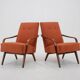 1960s Pair of Vintage Armchairs, Czechoslovakia