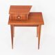 Vintage bedside table. Varnished wood. France, 1960s.