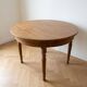 Antique round dining table made of solid wood