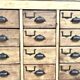 35-drawer craft cabinet, Circa 1950