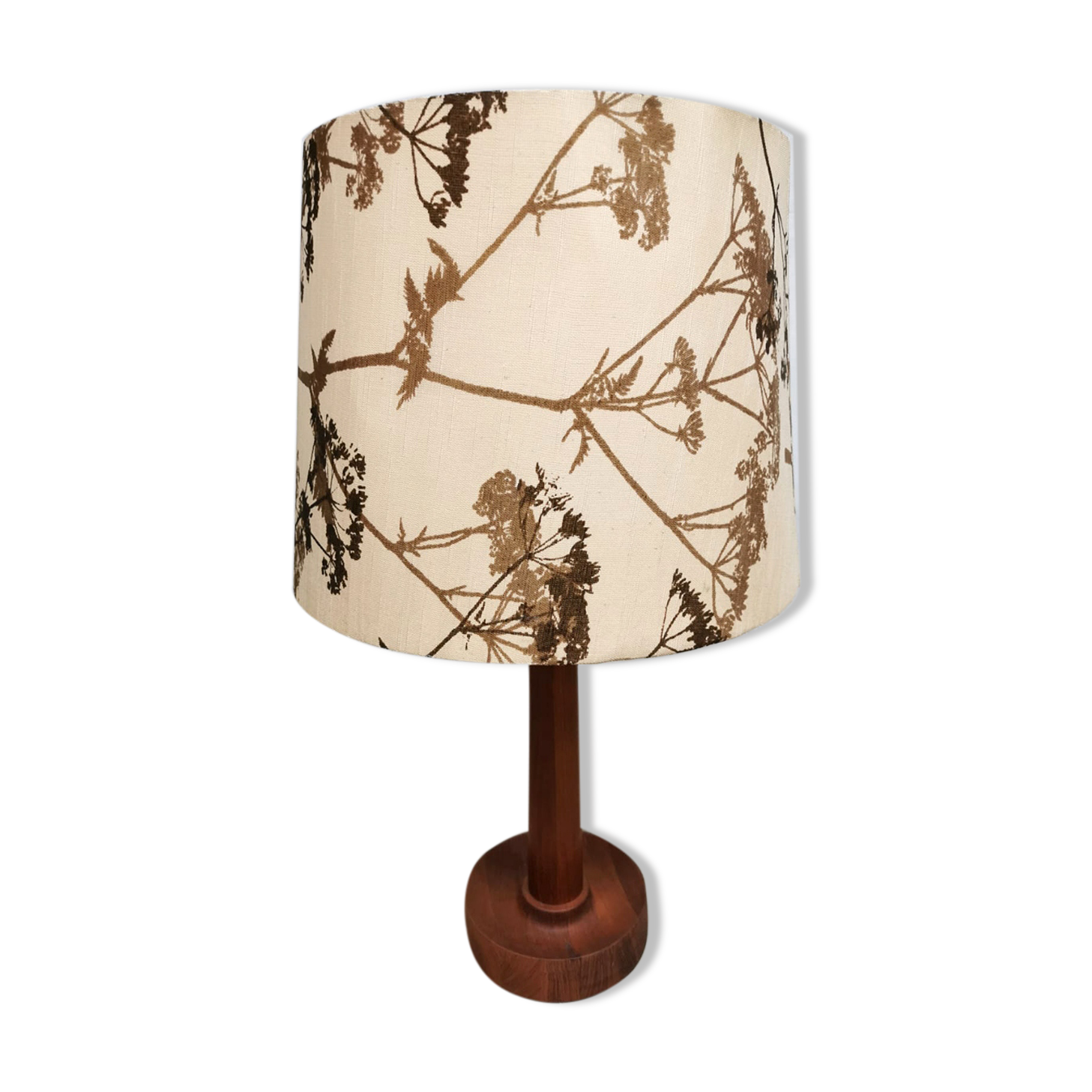 Vintage Danish design table lamp teak ‘Nature’