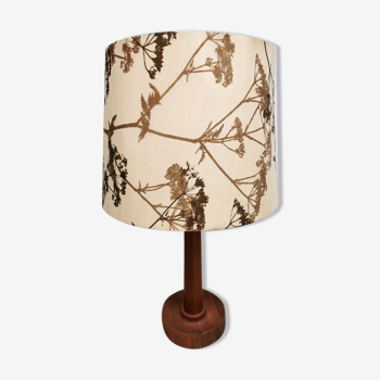 Vintage Danish design table lamp teak ‘Nature’