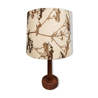 Lampe de table design danoise vintage en teck 'Nature'