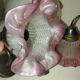 Vintage Wall Sconce Pair – Moulded Pink Glass & Brass | Retro Elegance