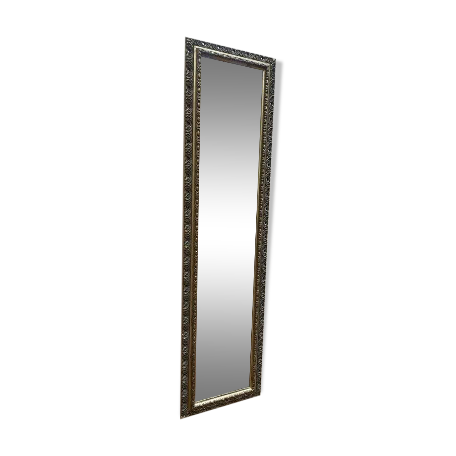 Petit miroir d'entre deux en bois doré